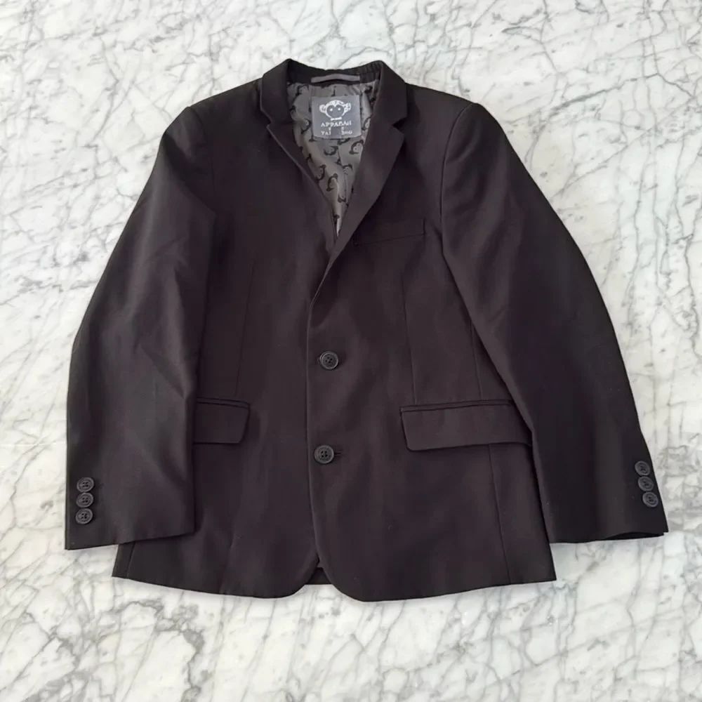 Appaman black two button suit jacket blazer Sz 10